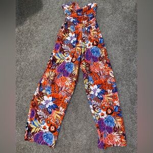 Floral High-Waisted Women's Pants